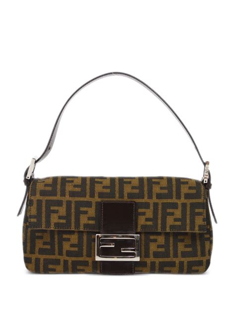 fendi black zucca baguette|Fendi old baguette 1990.